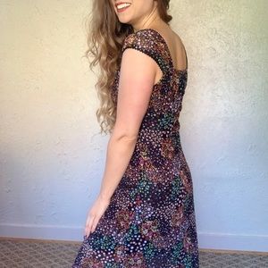 Vintage Just Women Floral Summer Dress